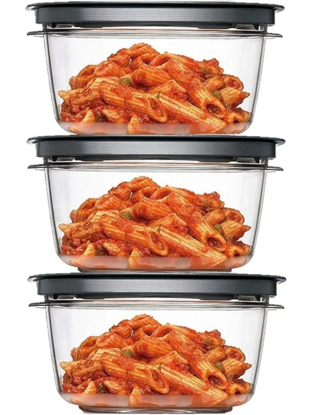 5-Cup Flex & Seal Food Storage Set | 3 Tritan Containers & Lids | 6-Piece Bundle